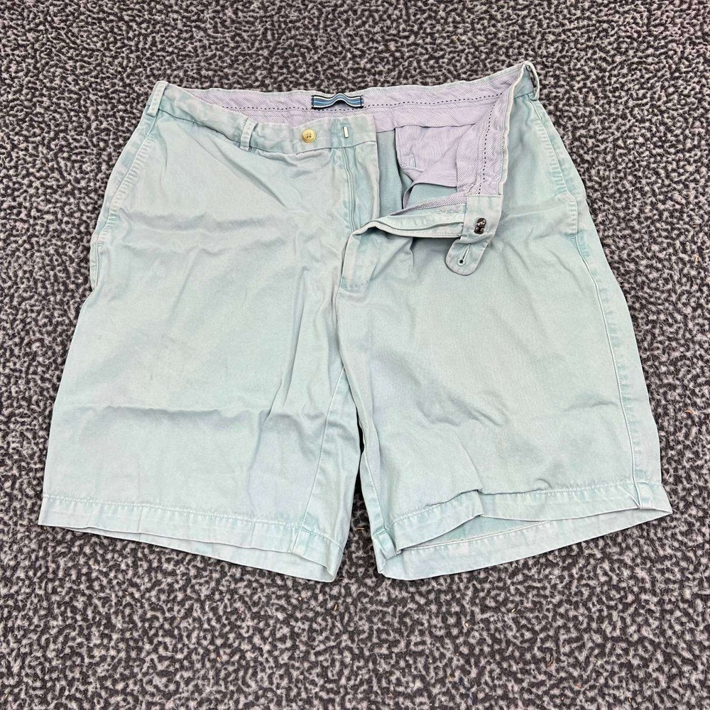 Peter Millar Golf Shorts Men 36 Green Outdoor‎ Adult Pocket Pima Cotton
